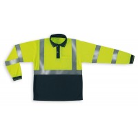 POLO ALTA VISIB. M/COMP AMAR/AZUL 1288-POLFY/A ML